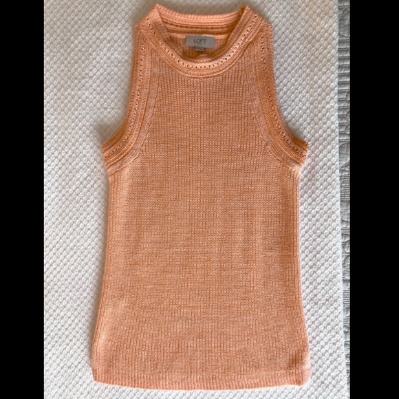 Loft Marled Halter Sweater Tank